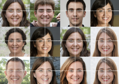 Gallery of Synthetic Faces of male and female
